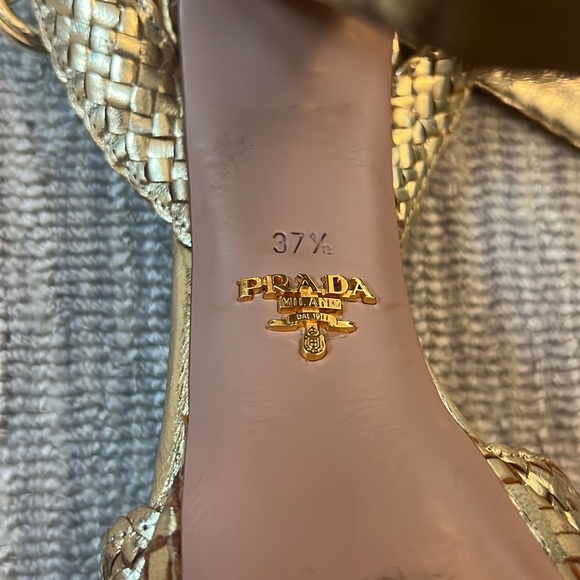 PRADA gold platform sandal - Picture 2 of 4